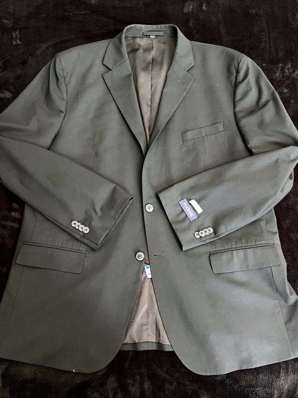 Jos. A. Bank Black Two-Button Men's Suit Jacket